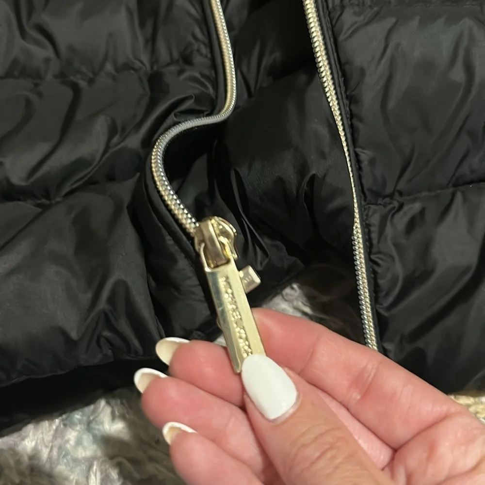 MK Women's Black Quilted Jacket - Picture 7 of 7